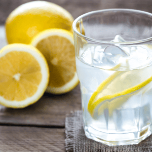 hydrate for health and wellness, water with lemon
